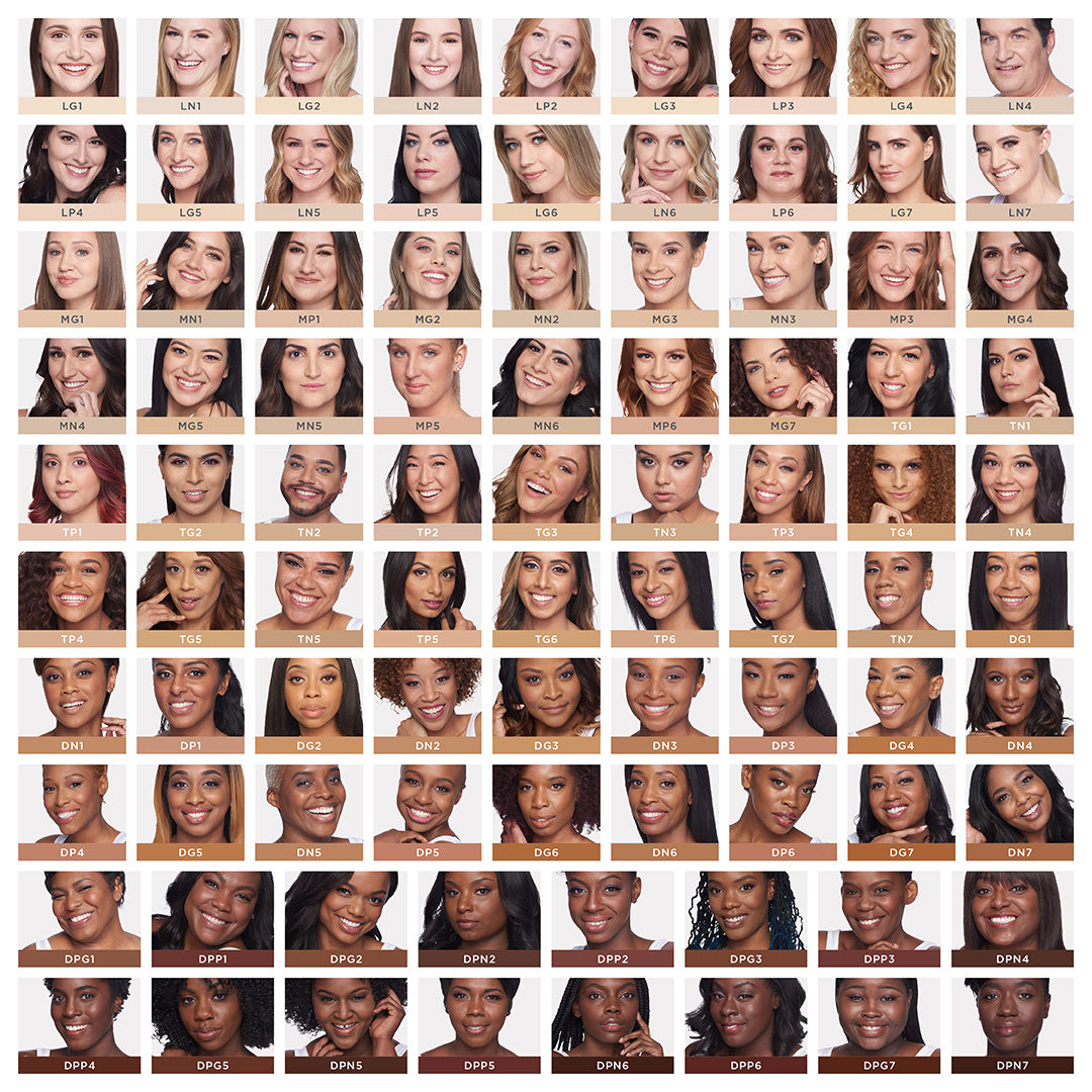 All shades with Models Chart