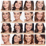 Collage of All Medium Shades with Models