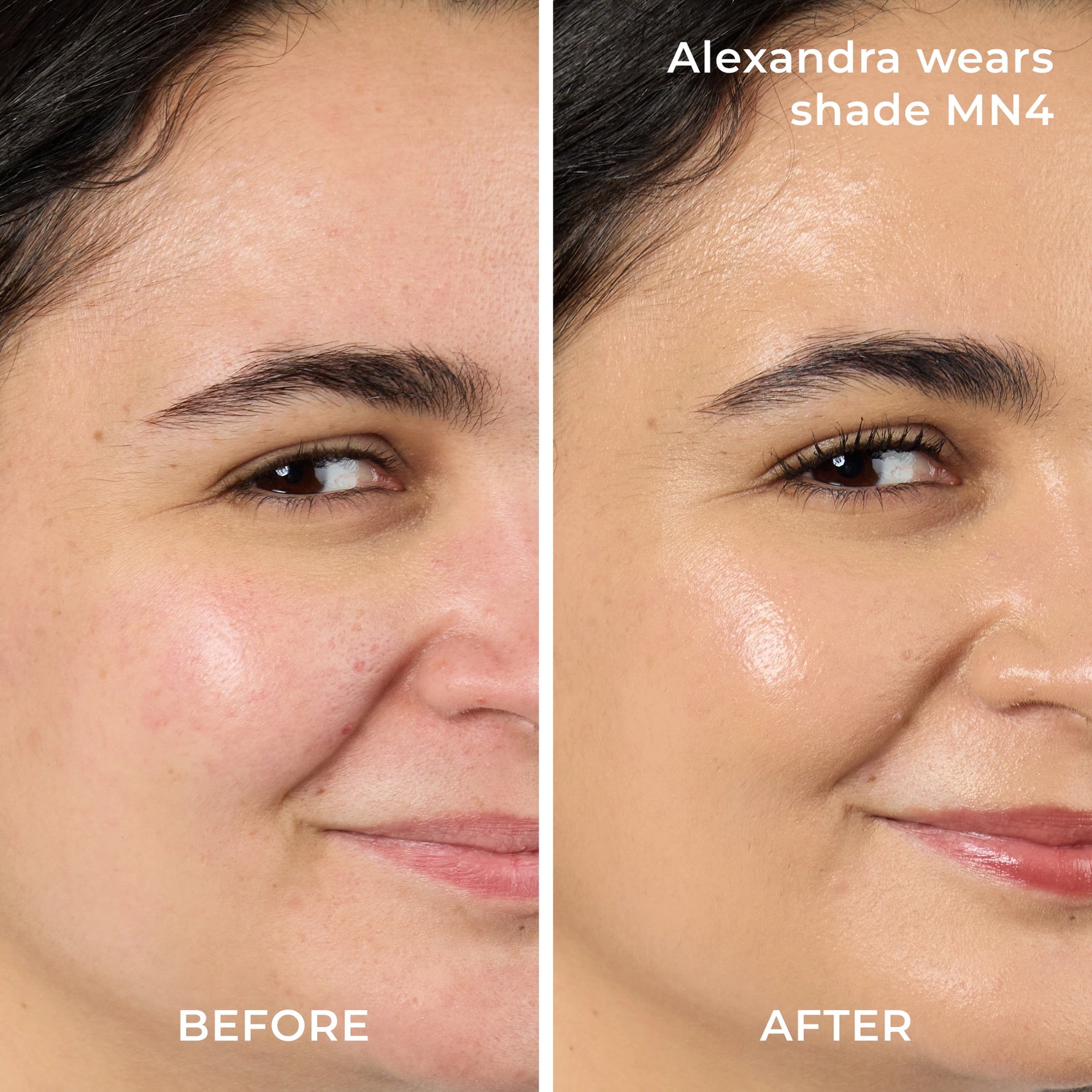 Model Alexandra Before and After Shade MN4 