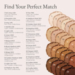 Foundation shade chart for all skin tones