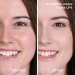 Before and after results with LP4 powder foundation 