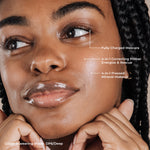 Model with Mascara + Correcting Primer + Pressed Mineral Makeup Combo DP6 Shade