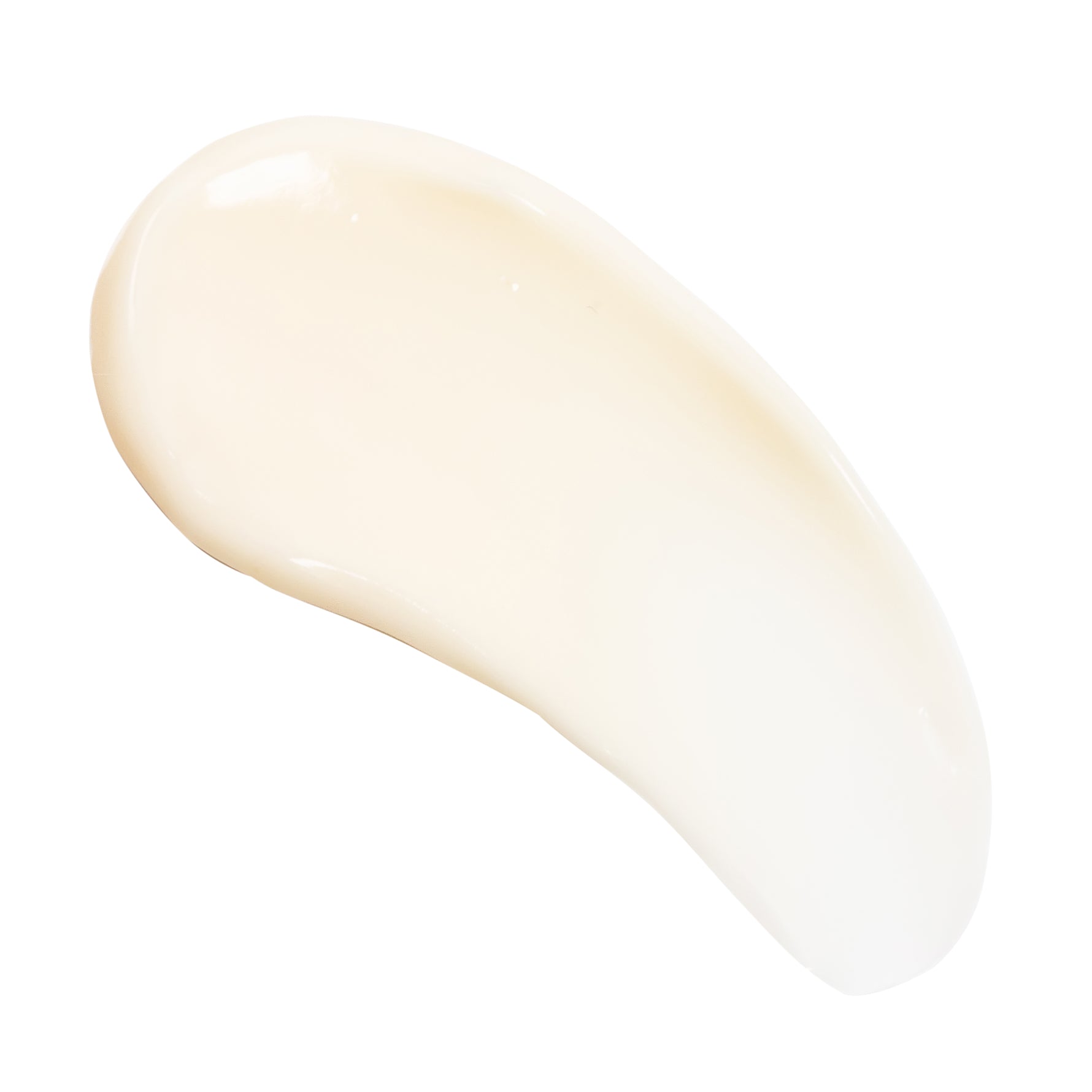 Creamy swatch of PÜR Tropical C Moisturizer showing silky, lightweight texture with luminous finish