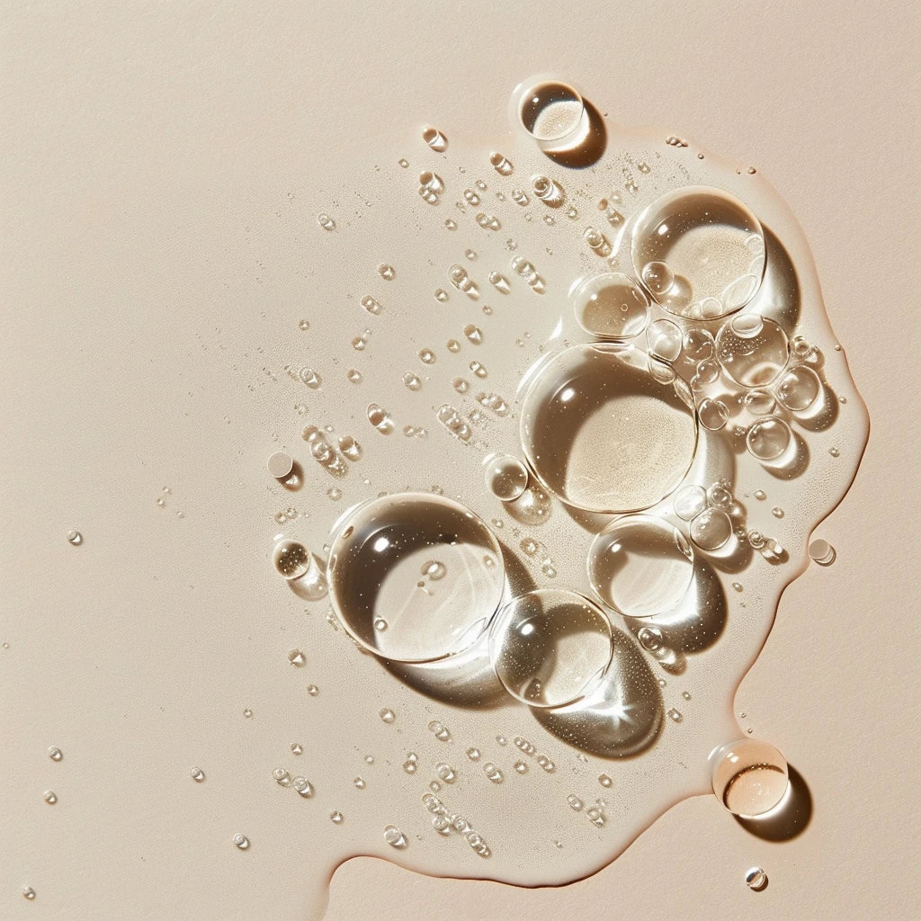 Macro shot of sodium hyaluronate