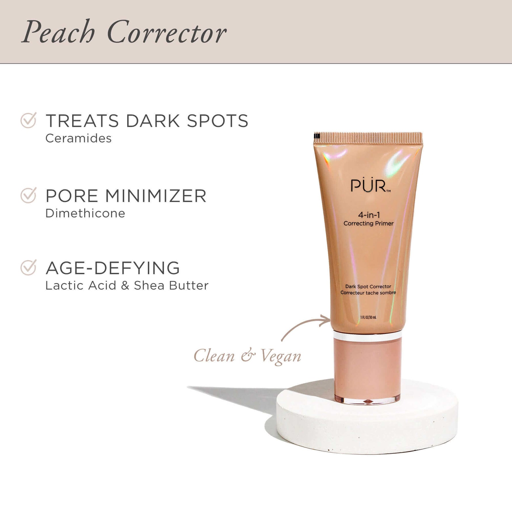 4 - in - 1 Correcting Primer Dark Spot Corrector - PÜR Beauty