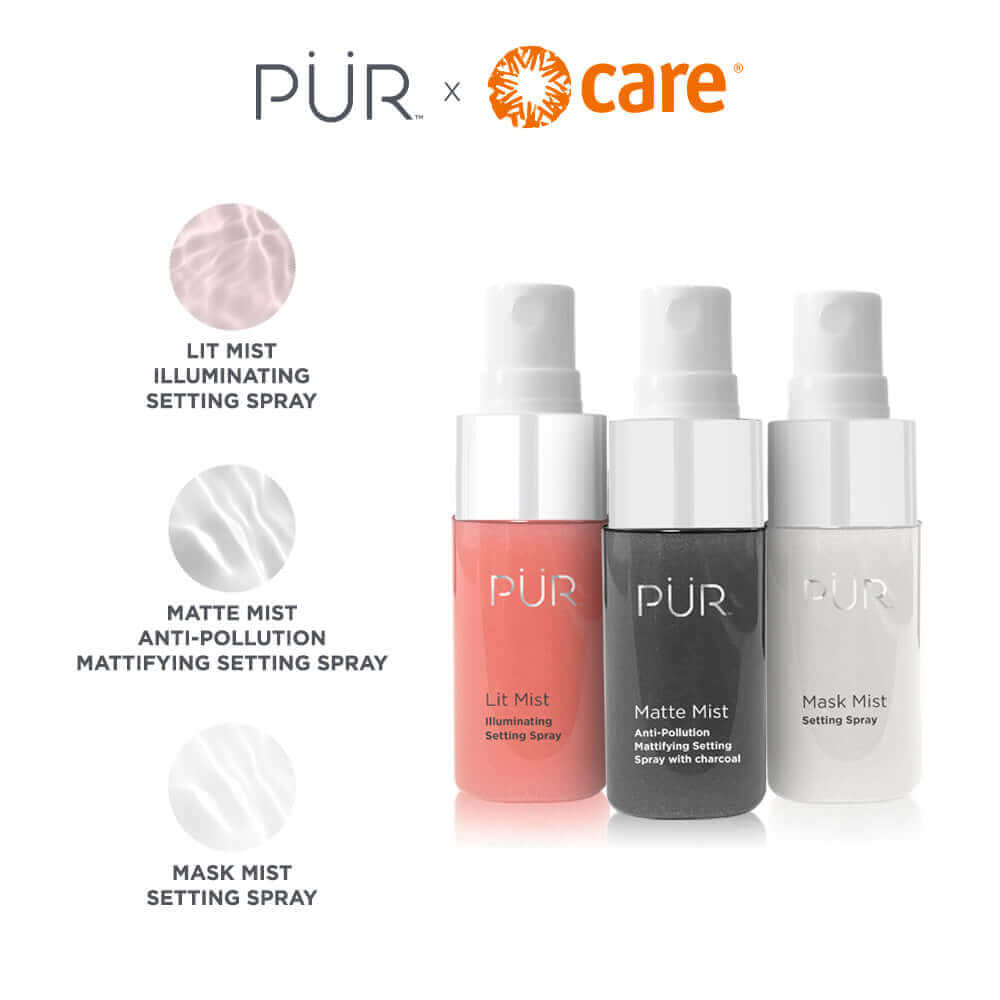 PÜR x CARE 3 - Piece Facial Mist Kit - PÜR Beauty