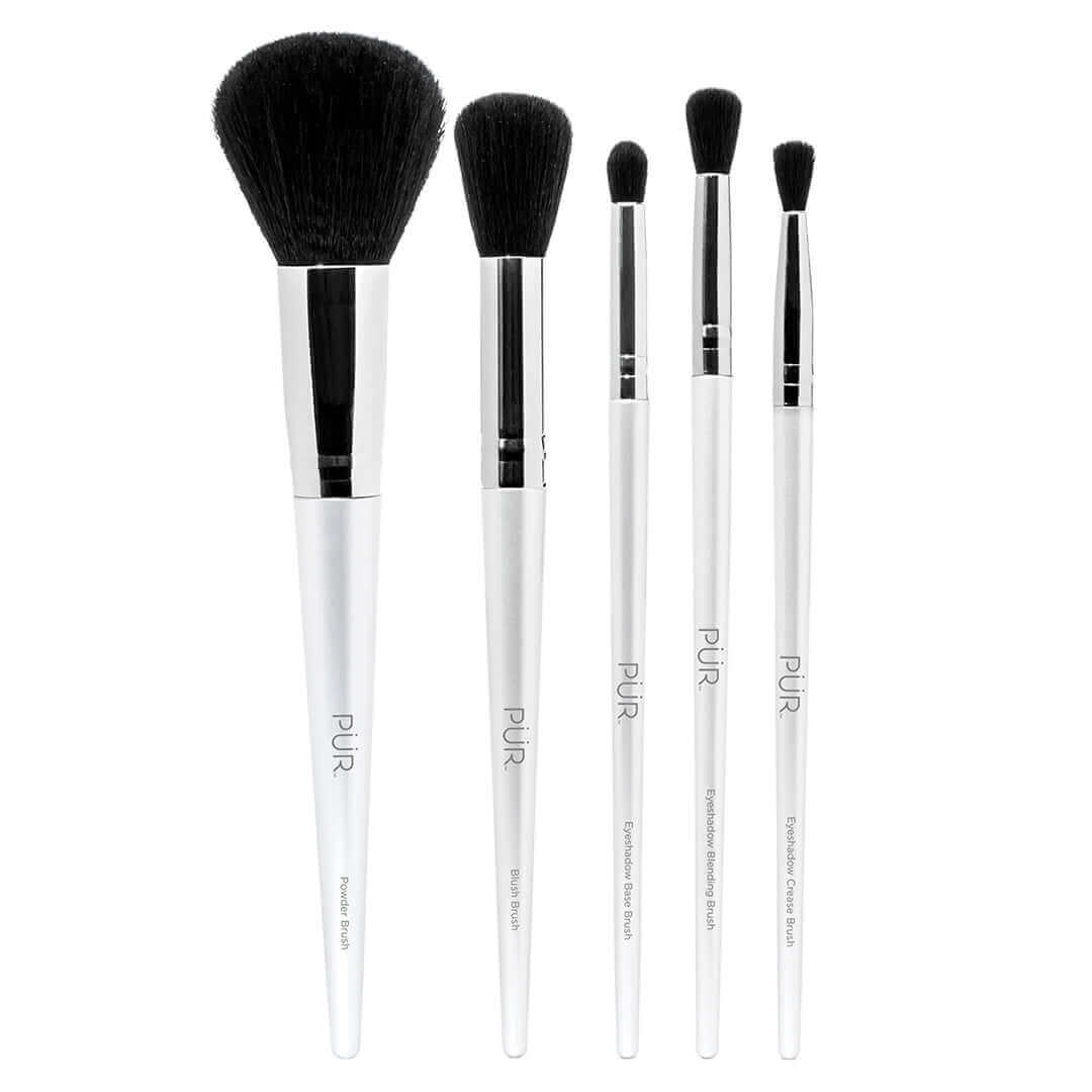 PÜR x CARE 5 - Piece Brush Set with Holder - PÜR Beauty