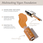 Multitasking Vegan Foundation - Skincare infused, Energizing, & Protects