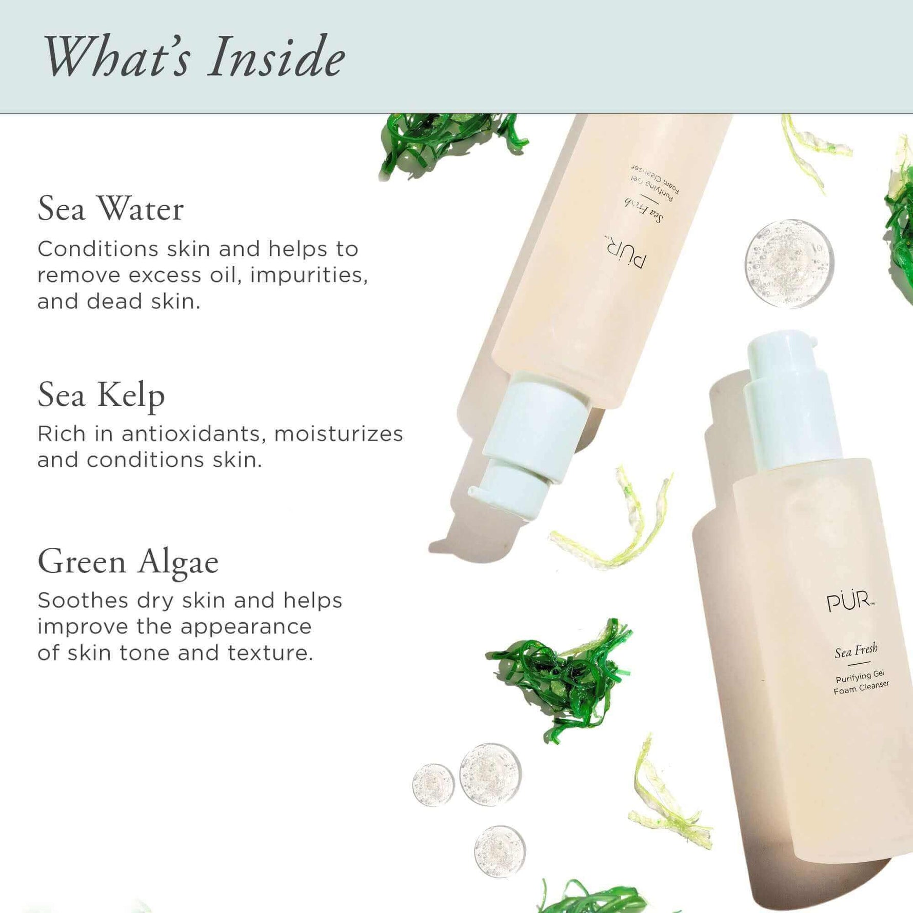 Sea Fresh Purifying Gel Foam Cleanser - PÜR Beauty