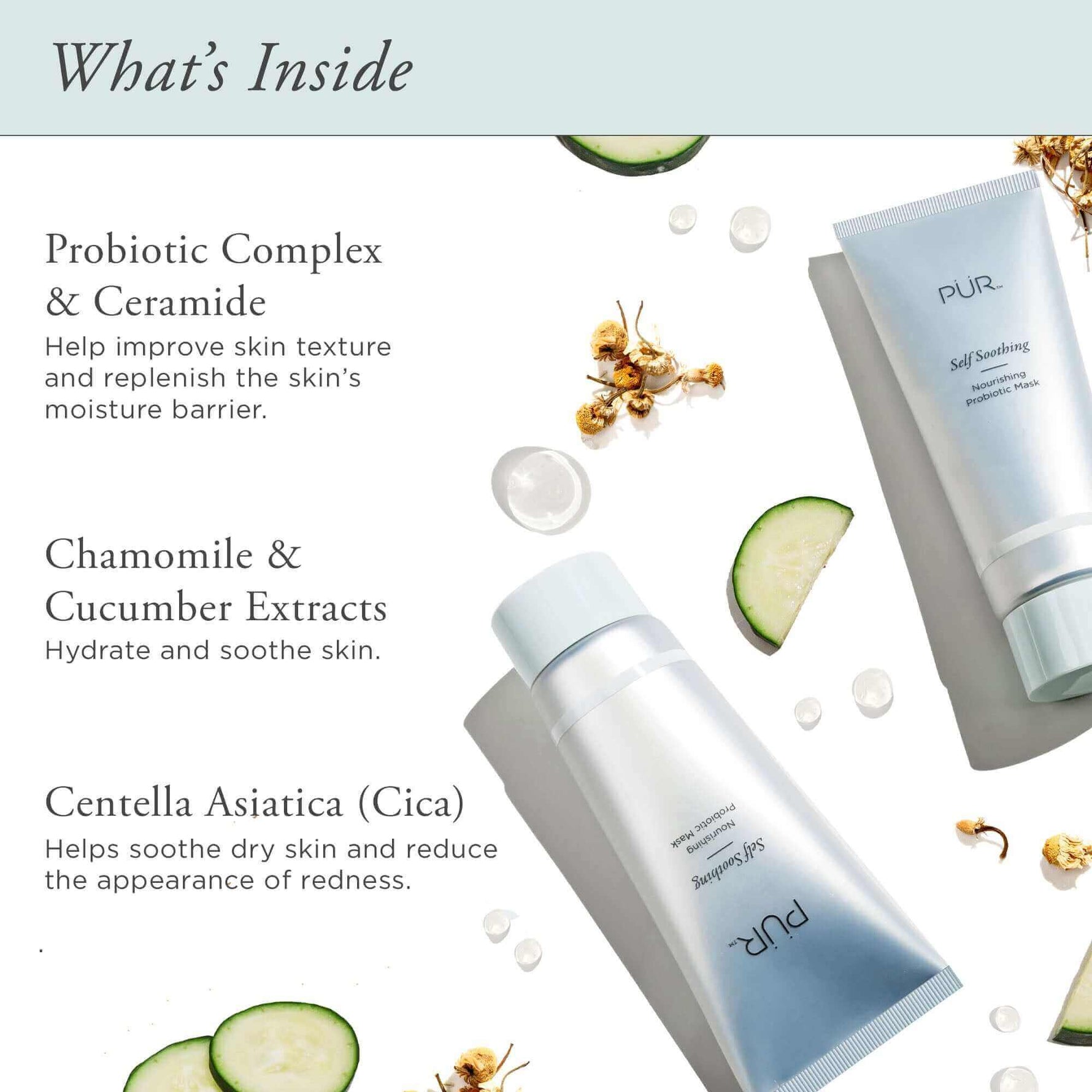 Self Soothing Nourishing Probiotic Mask - PÜR Beauty