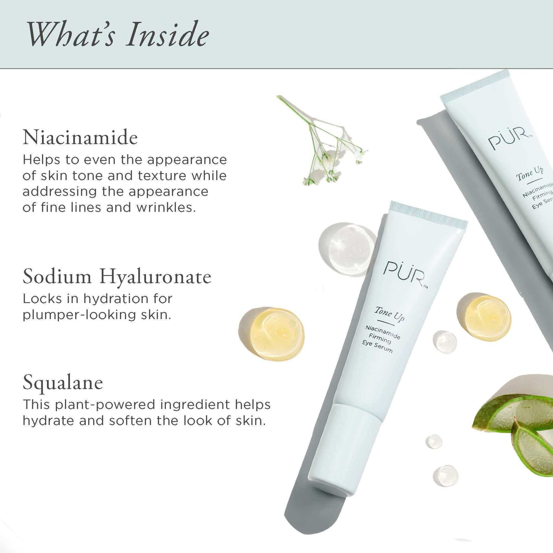 Tone Up Niacinamide Firming Eye Serum - PÜR Beauty