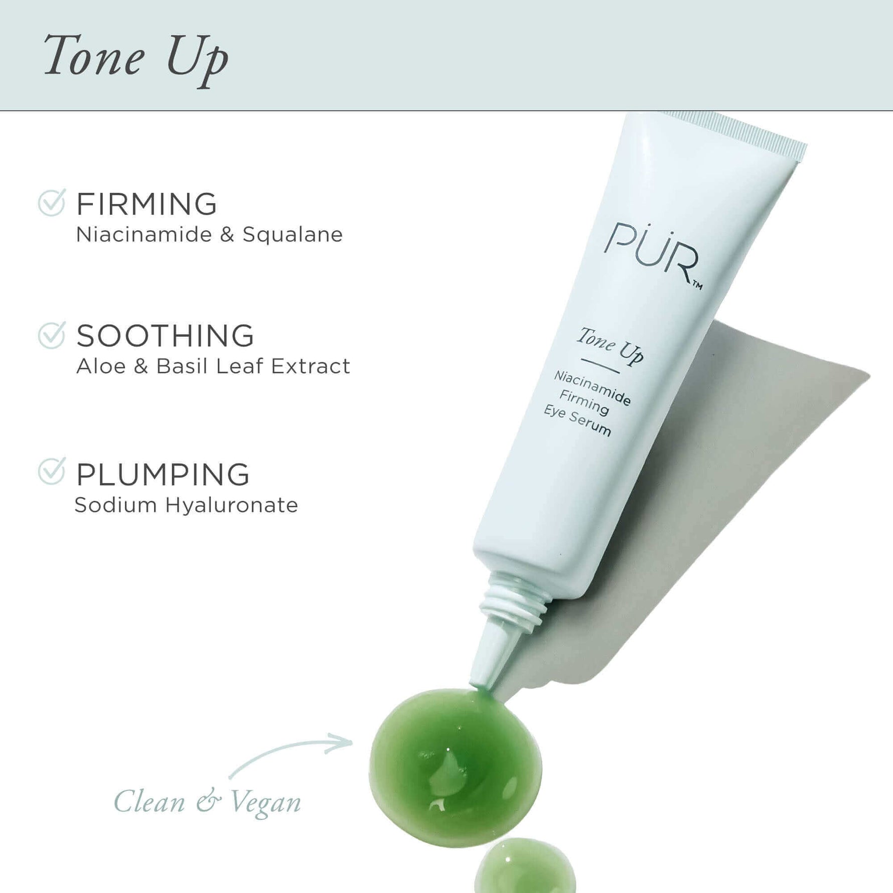 Tone Up Niacinamide Firming Eye Serum - PÜR Beauty